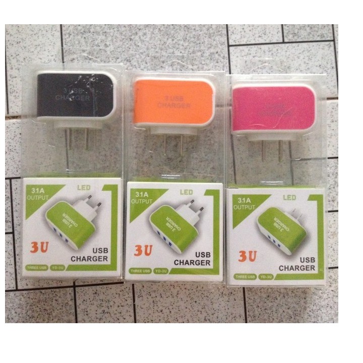Cóc Sạc 3 Cổng Usb Sạc Nhanh 3A Giá Rẻ