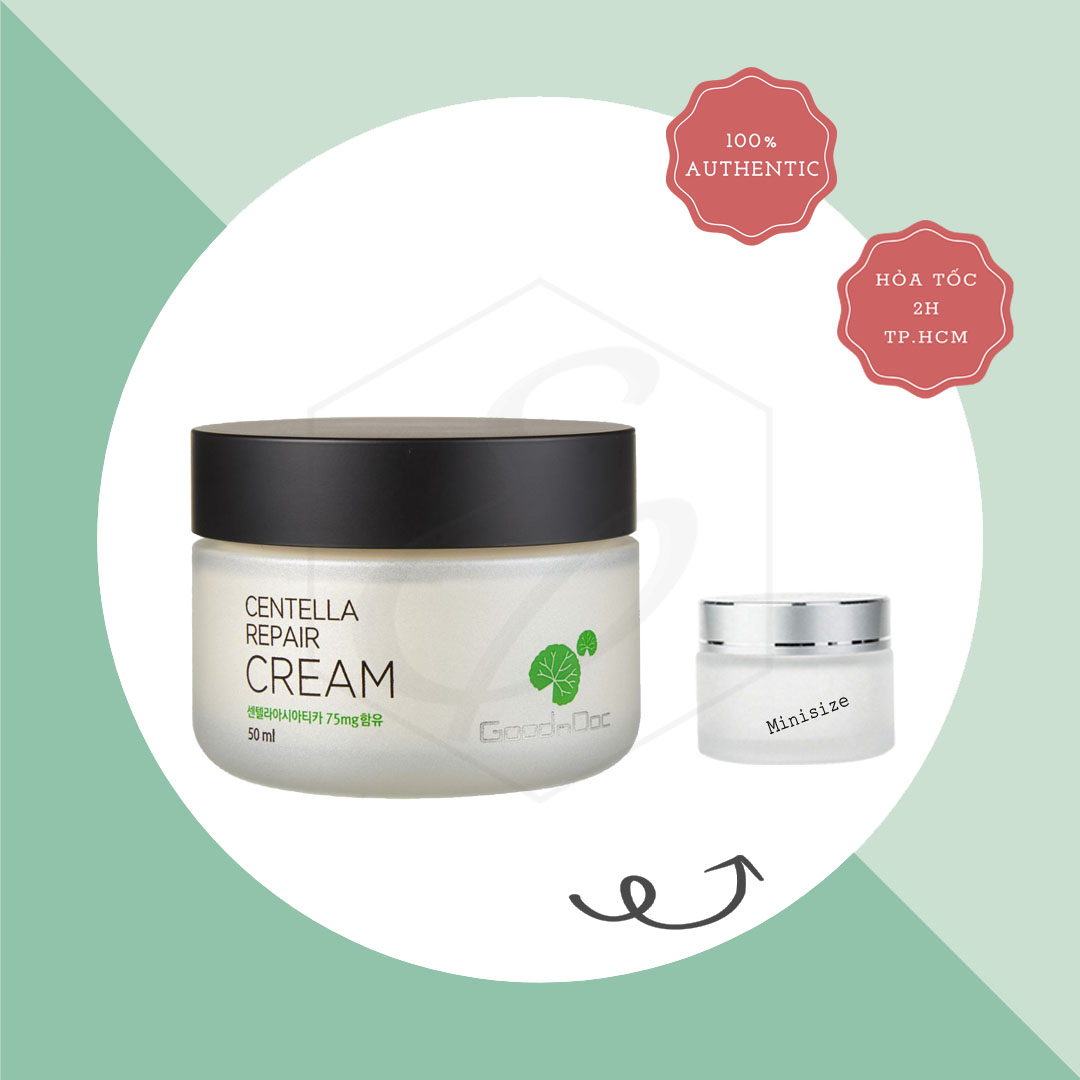 Kem Dưỡng Ẩm, Phục Hồi Da GoodnDoc Centella Repair Cream - 50ml