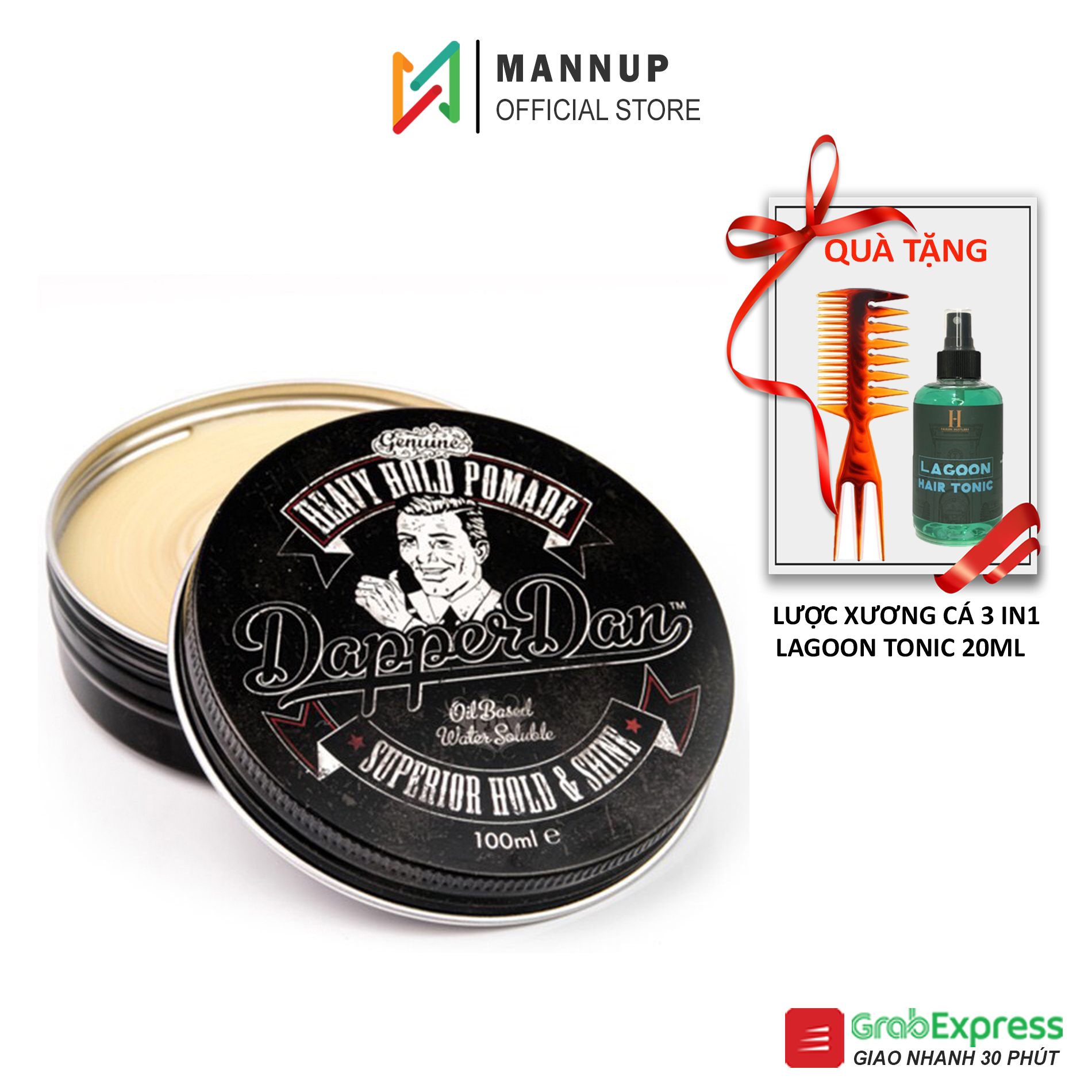 [HCM]Sáp Vuốt Tóc Dapper Dan Heavy Hold Pomade 100ml - Chính Hãng 100%