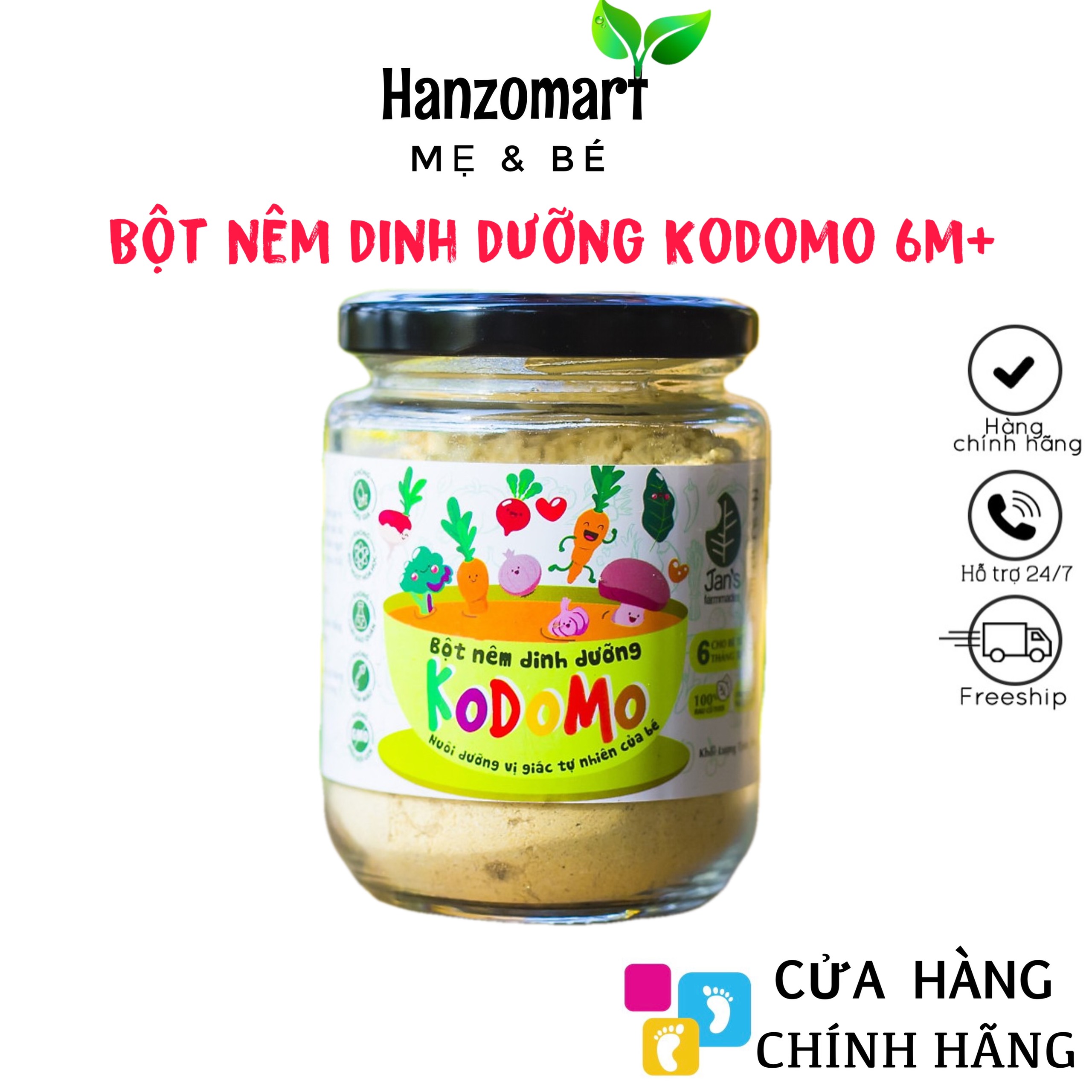 [6M+]Bột Nêm Dinh Dưỡng Kodomo Cho Bé Ăn Dặm