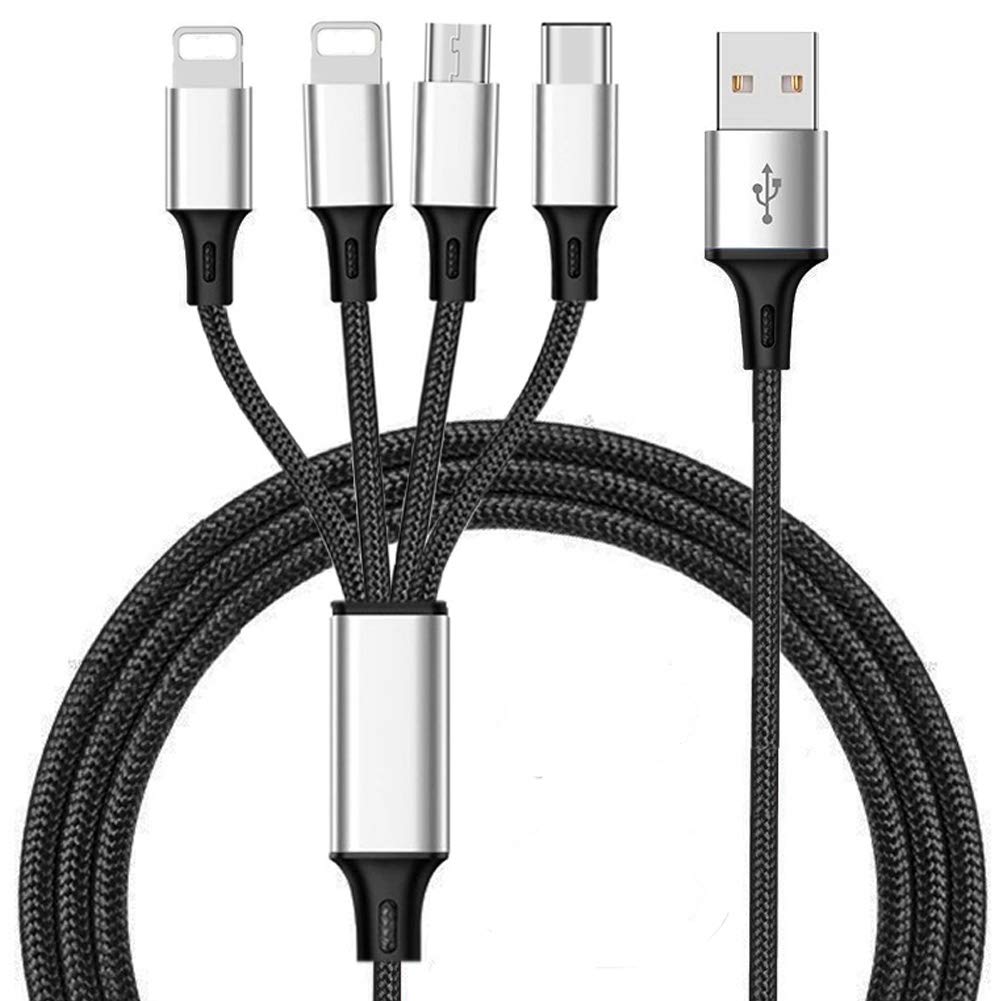 Cáp sạc dây dù 3 đầu Type C, Micro usb, Lightning(Iphone)