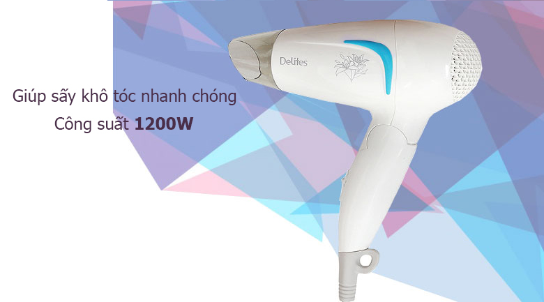 Máy sấy tóc DelRTYs MST024 Xanh