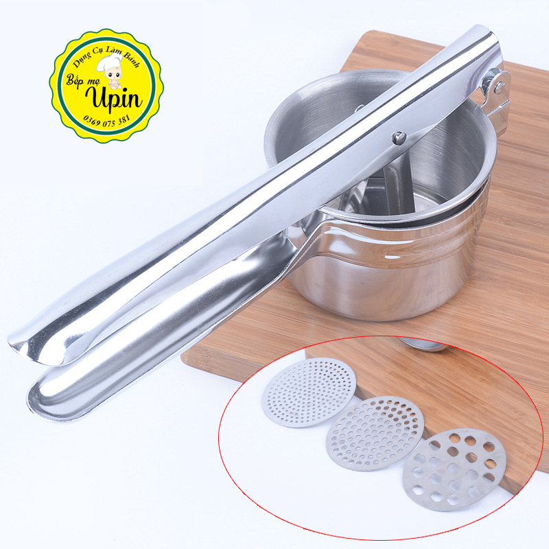 Khuôn inox làm bún tươi , bánh canh , bánh lọt , ép khoai tây nghiền, hoa quả đa năng- khuôn inox