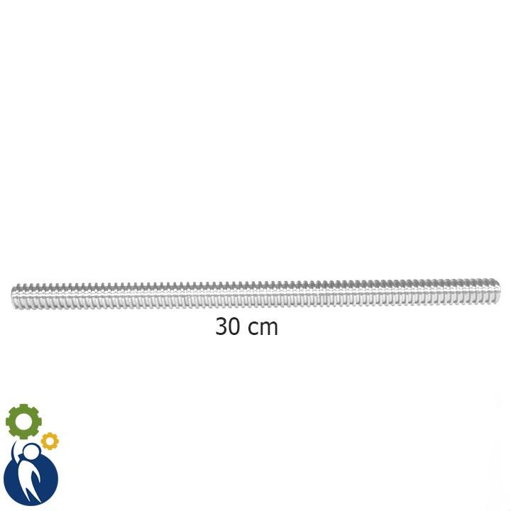 Thanh Vít Me Bước 2 đường kính thanh 8mm dài 30cm (không kèm đai ốc)