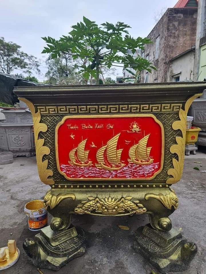 Sơn chậu cảnh đỏ tươi hệ nước siêu bóng( Lon 4 lít)