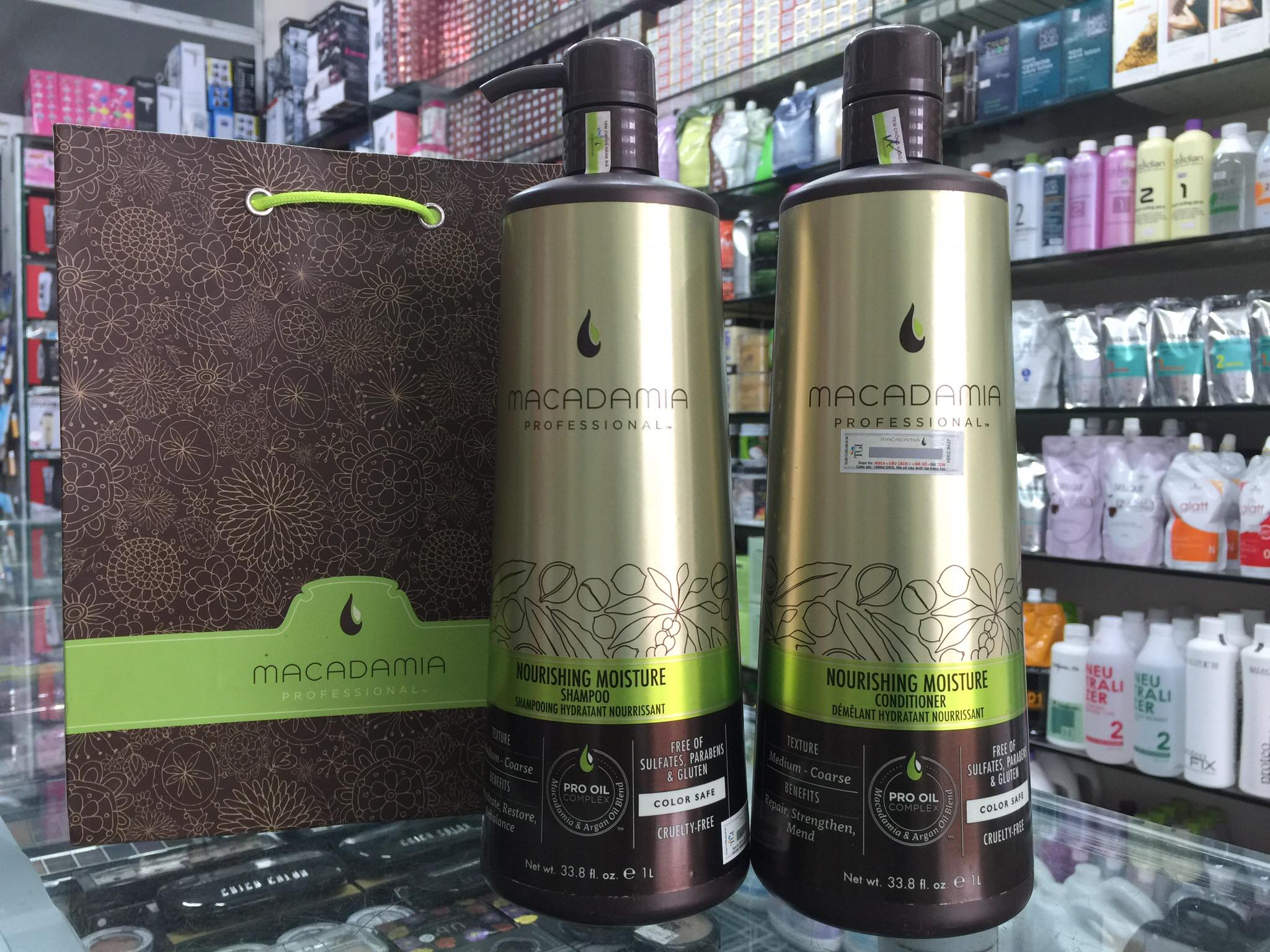 CẶP DẦU GỘI XẢ TRẺ HÓA TÓC MACADAMIA 1000ML X 2
