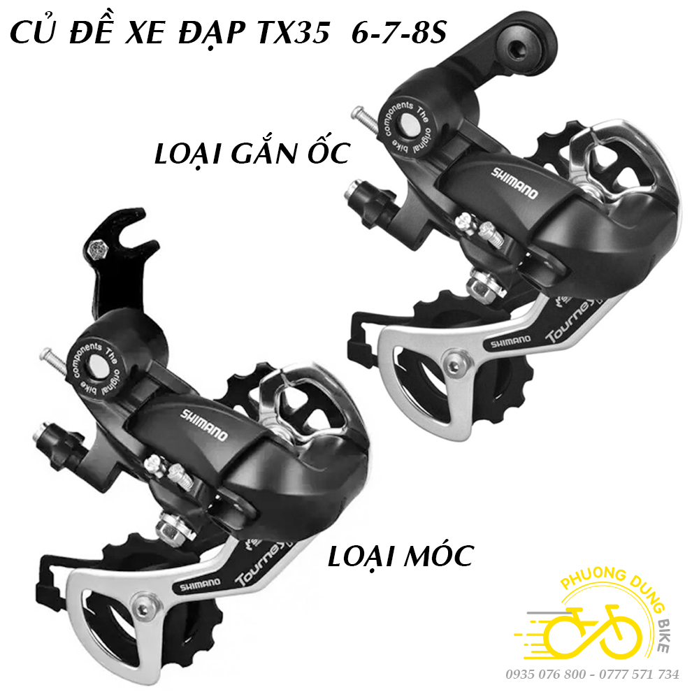Củ cùi đề sau xe đạp RD TX35 6 7 8 Speed