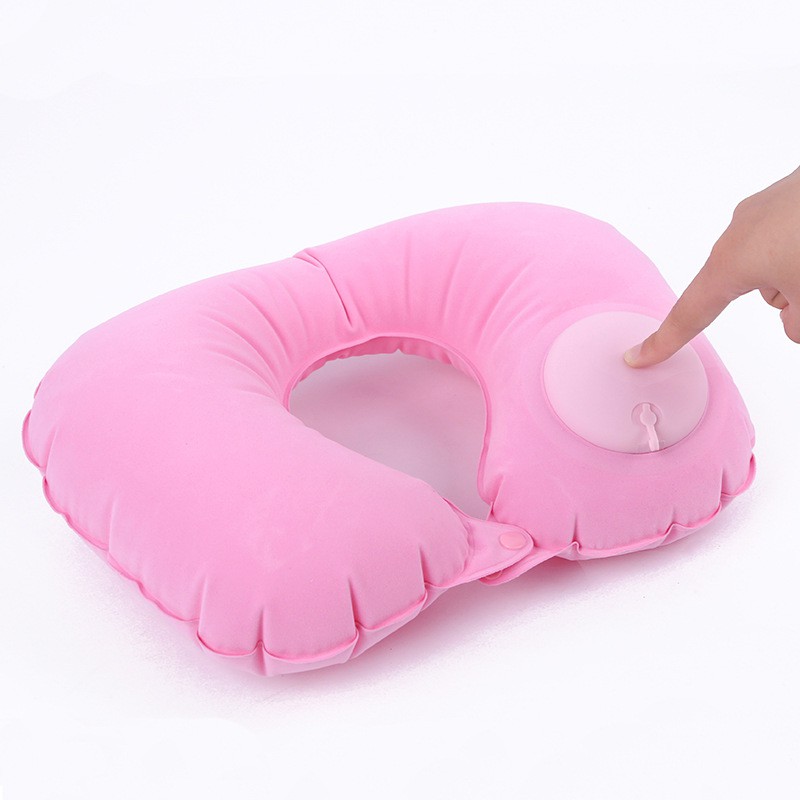 [HCM]Gối kê cổ bơm hơi siêu nhẹ 85g