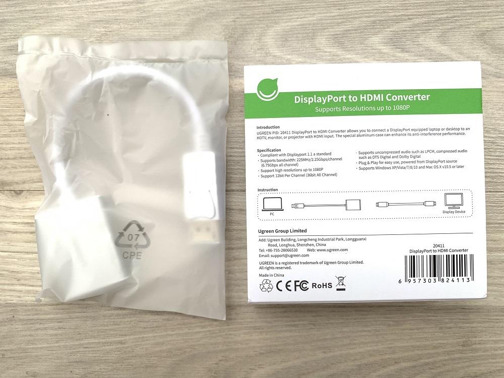 Cáp Chuyển Displayport To HDMI Ugreen UG-20411