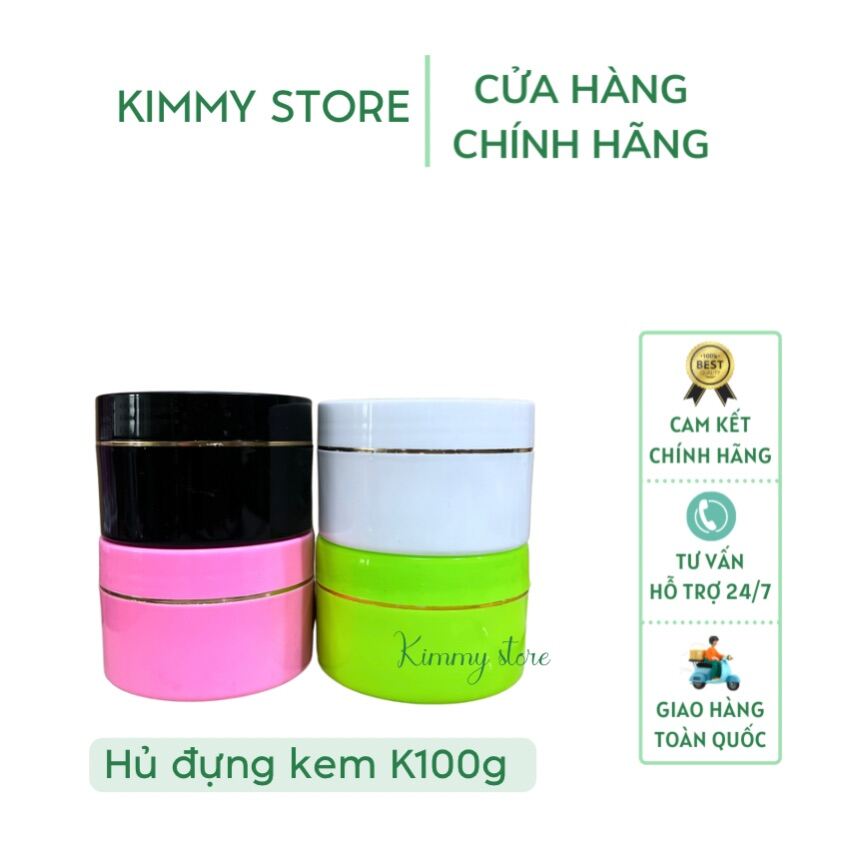 [HCM]Hủ nhựa đựng kem 100g màu đen