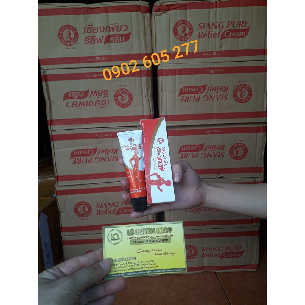 [ảnh thật] Dầu Xoa Bóp SIANG PURE RELIEF Thái Lan 30gr