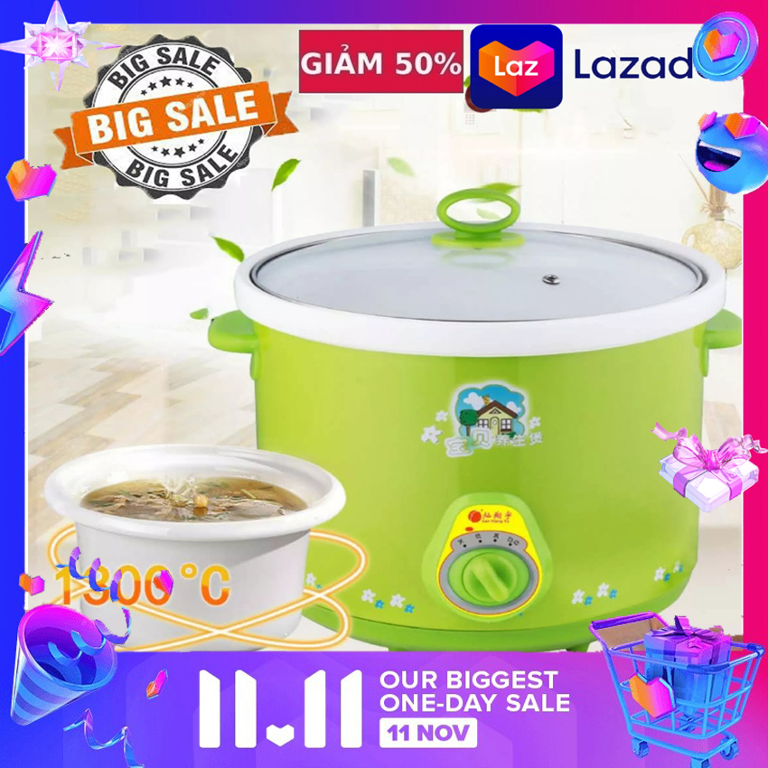 Nồi kho cá - nấu cháo chậm đa năng 1.5l,nồi cơm hầm thịt cá xương cho pé yêu siêu bền hàng cao cấp chất lượng cao giá rẻ.