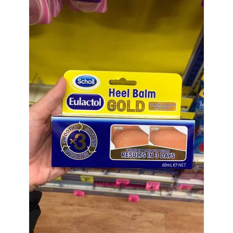 [Bill Úc] Kem hỗ trợ nứt và dưỡng gót chân Eulactol Heel Balm Gold 60ml