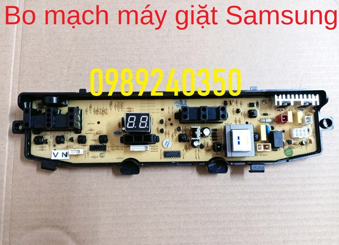 Bo mạch máy giặt samsung 7,5kg wa95g5f cửa đứng
