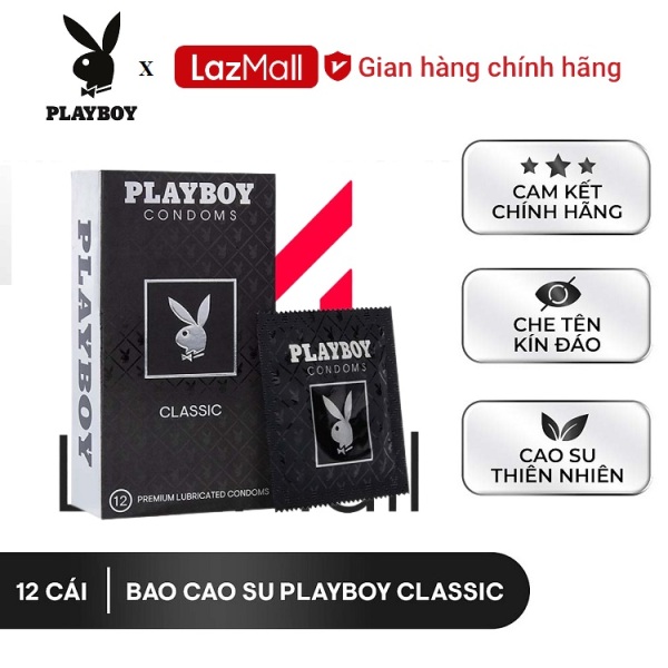[ Playboy ] Bao cao su Playboy Classic 12 bao. cao cấp