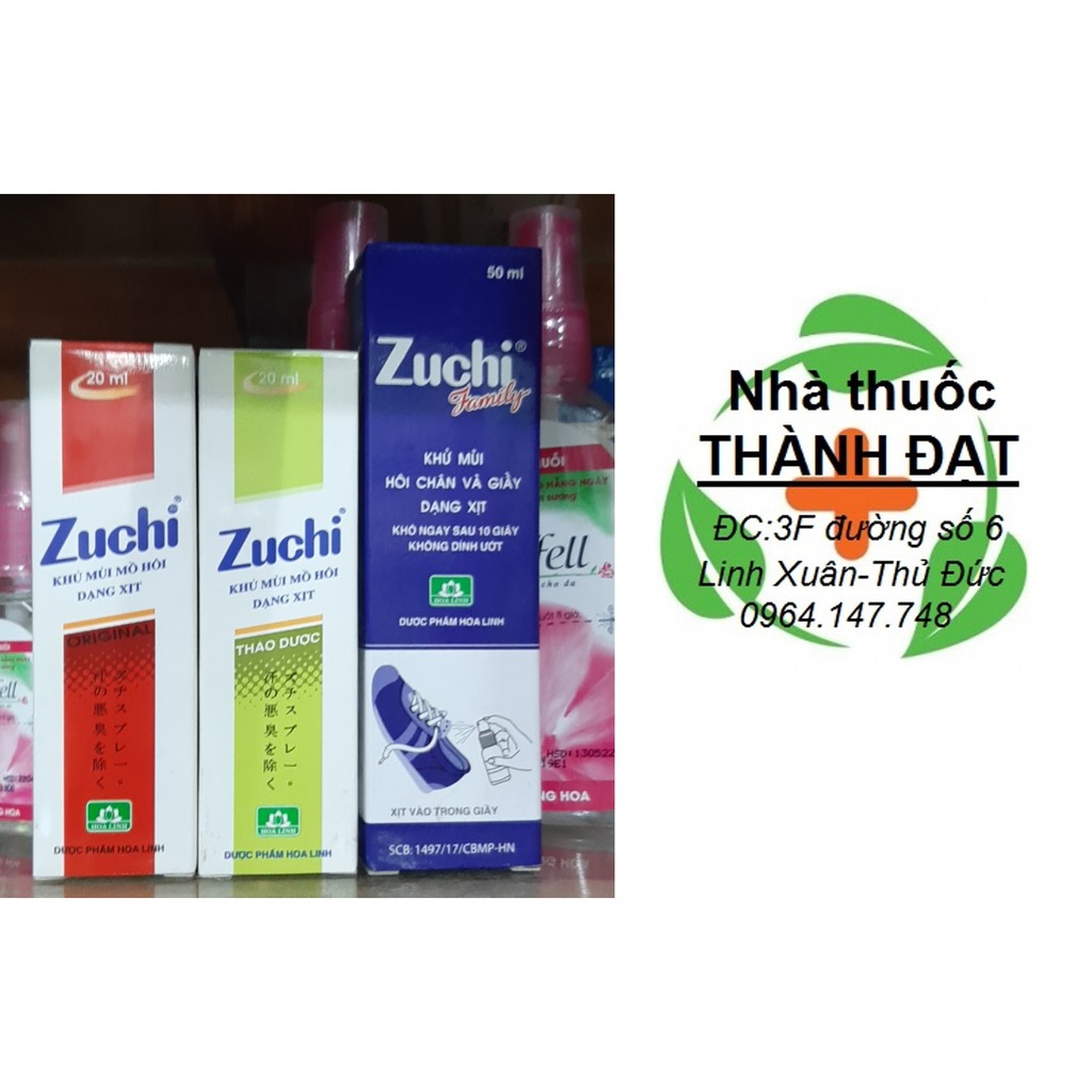 Zuchi xịt khử mùi nách Hoa linh