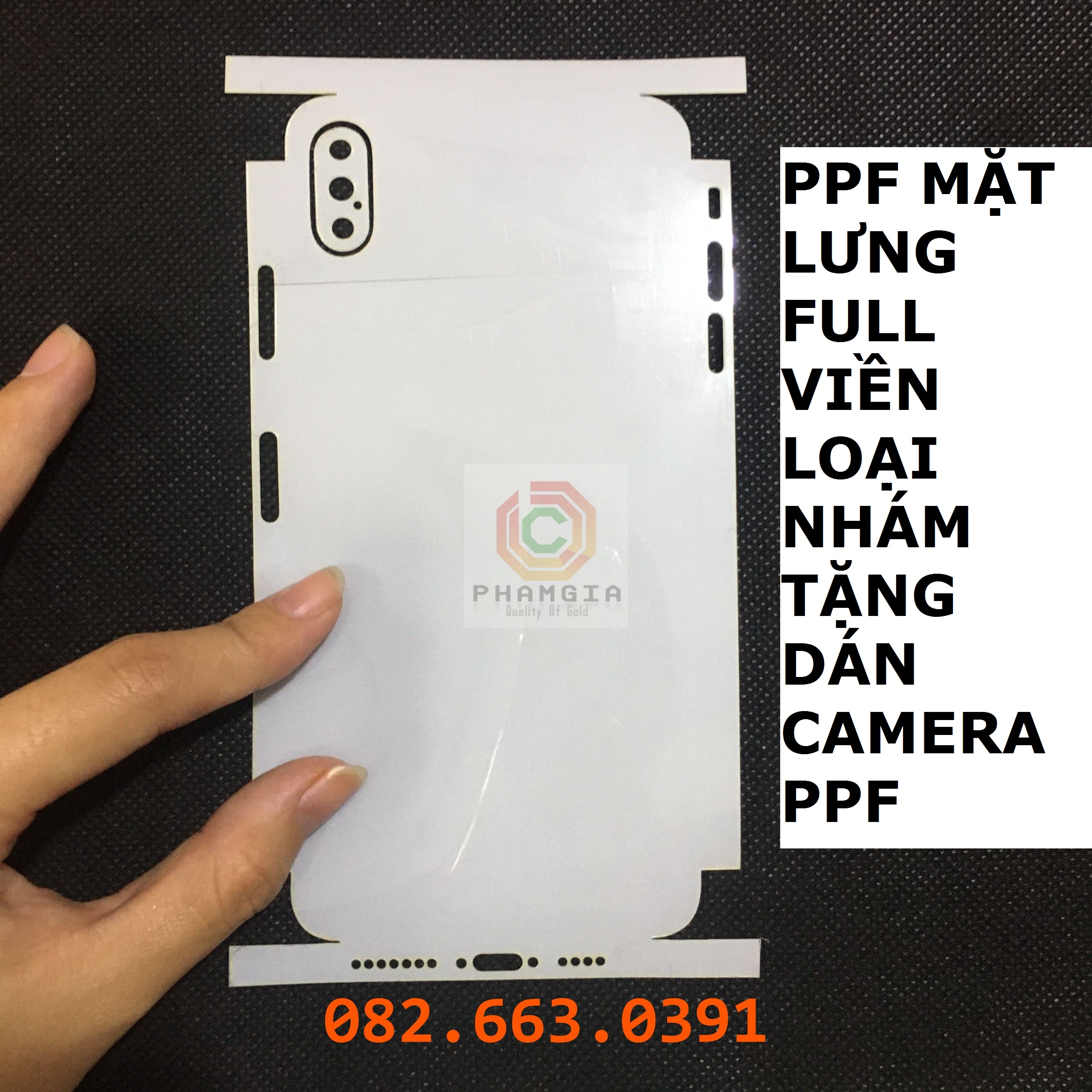 dán PPF nhám chống vân tay full viền các dòng iphone 6,6s/6p,6sp/7,8/7p,8p/x/xr/xsmax/11/11pro/11promax