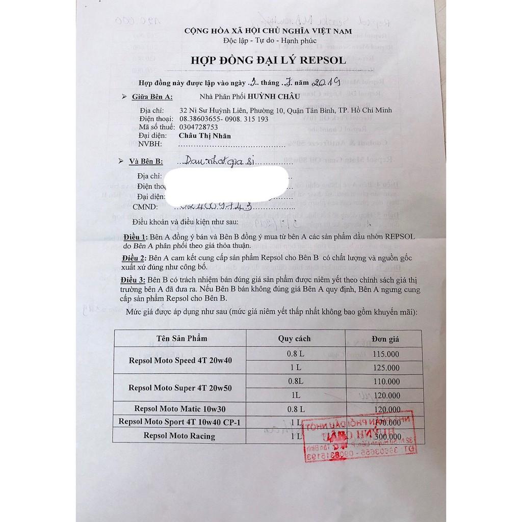 Nhớt Repsol Moto Matic 10w30 0.8L