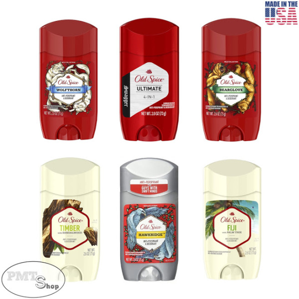 [USA] 1 chai Lăn sáp khử mùi nam Old Spice 73g (sáp trắng) Bearglove | Timber | Fiji | Wolfthorn | Swagger Ultimate - Mỹ cao cấp