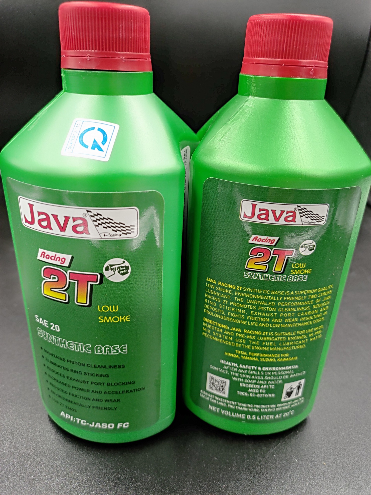 Nhớt 2 thì Java racing Cực Thơm ( Màu Xanh)Dầu khoáng tiên tiến Mỹ