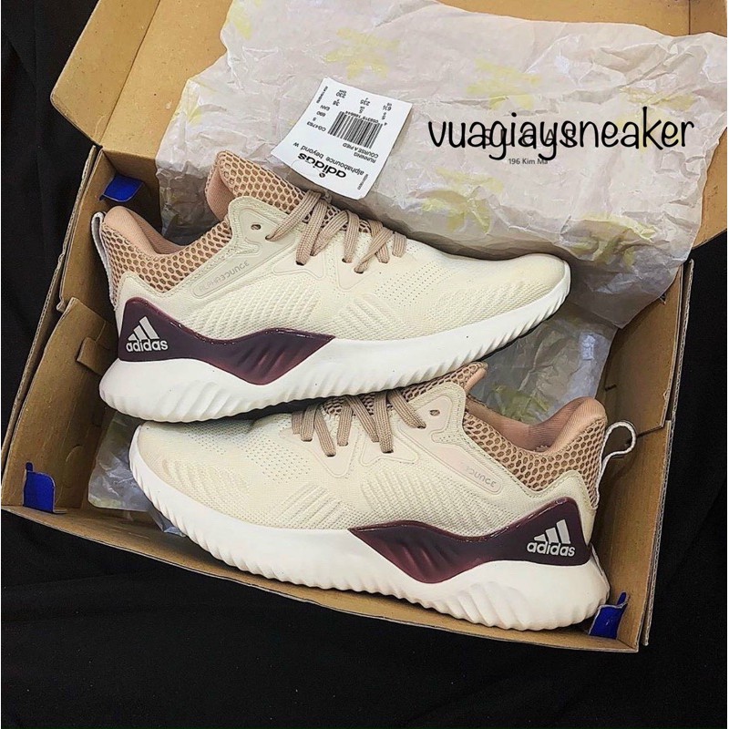 🔥 ẢNH THẬT 🔥 Giày alpha bounce kem nâu