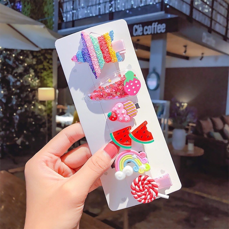 [FREESHIP + HOÀN TIỀN 50K] Set 6 cặp tóc vintage dễ thương cho bé mã KS203
