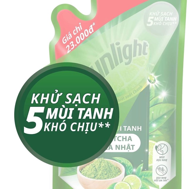 Nước Rửa Chén Sunlight Trà Xanh 750G
