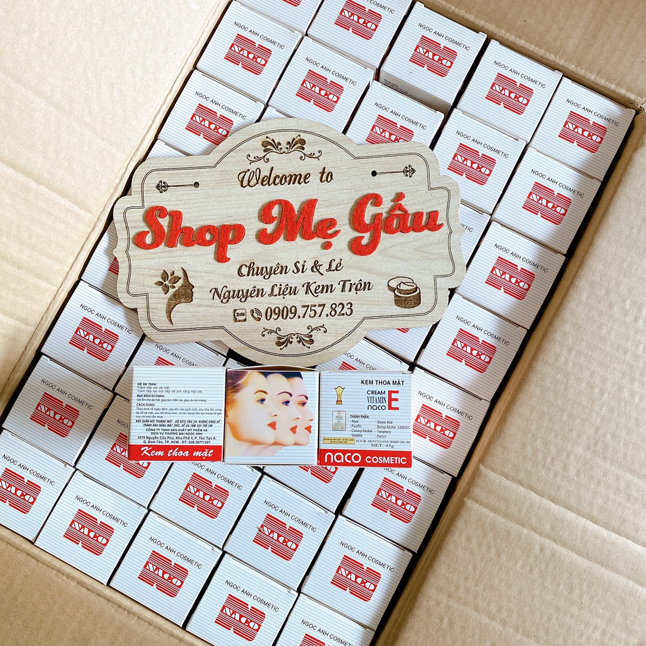 Kem dưỡng da mặt E Naco hàng chuẩn 45g