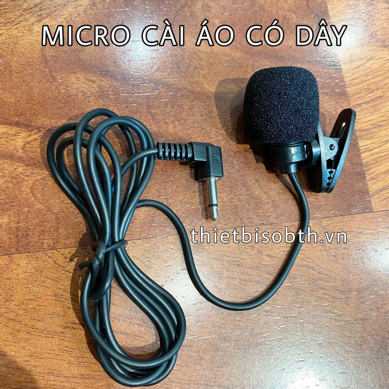 Micro cài áo có dây dùng cho máy trợ giảng, máy tính laptop .