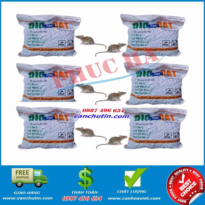 Thuốc diệt chuột lúa mầm Biorat 5 gói