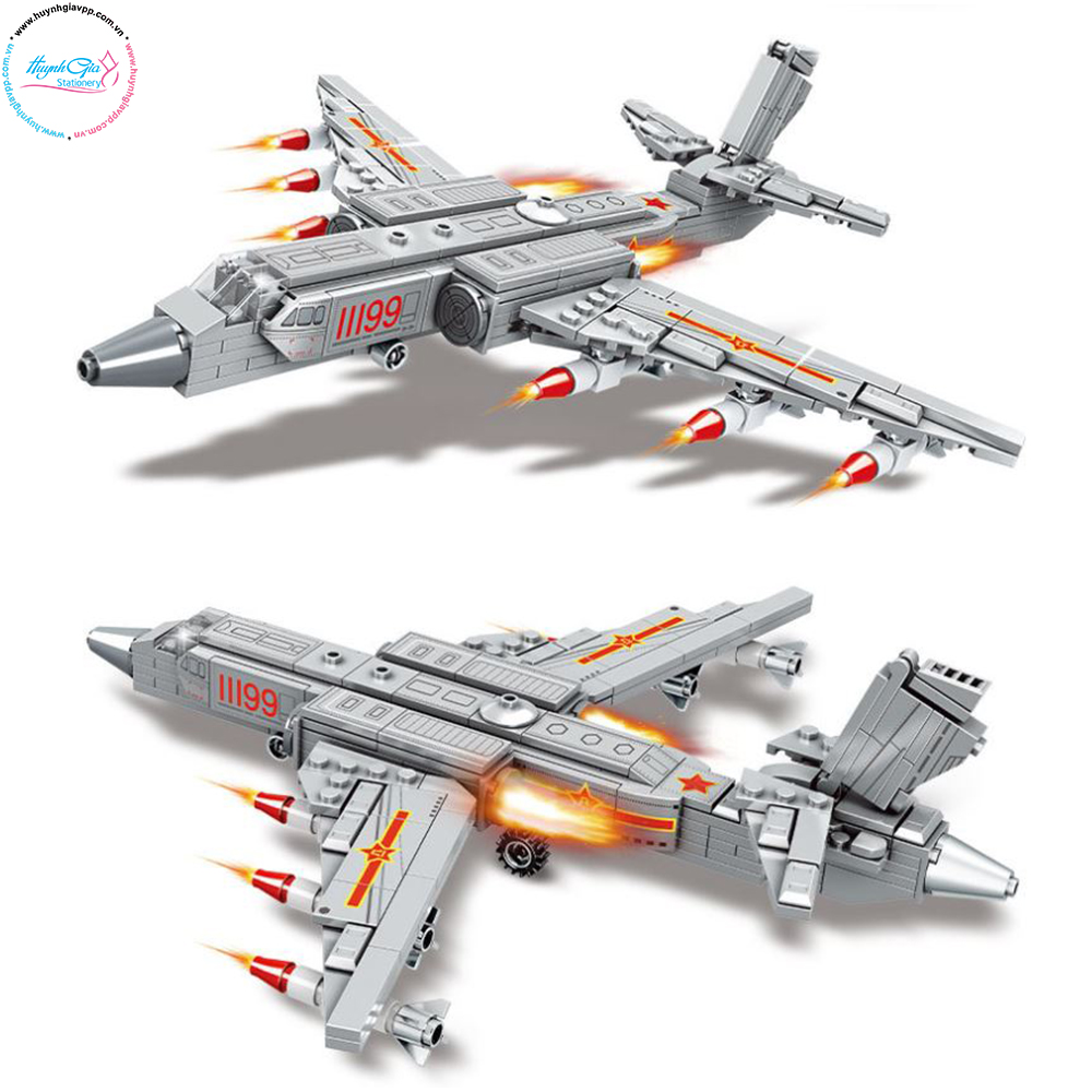 Lego lắp ráp mô hình máy bay chiến đấu (48 x 6,5 x 32cm)