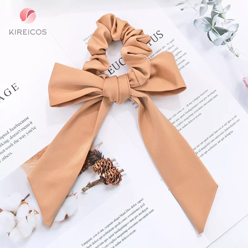 [HCM]Cột Tóc Bèo Đính nơ dài Cổ Điển Siêu Xinh