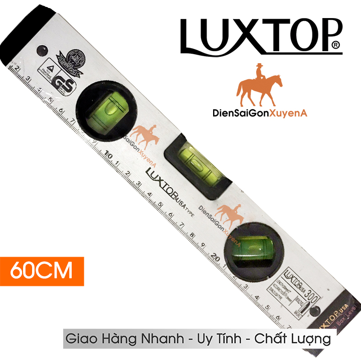 Thước thủy 60cm dụng cụ đo cân bằng có nam châm dài 60 cm luxtop