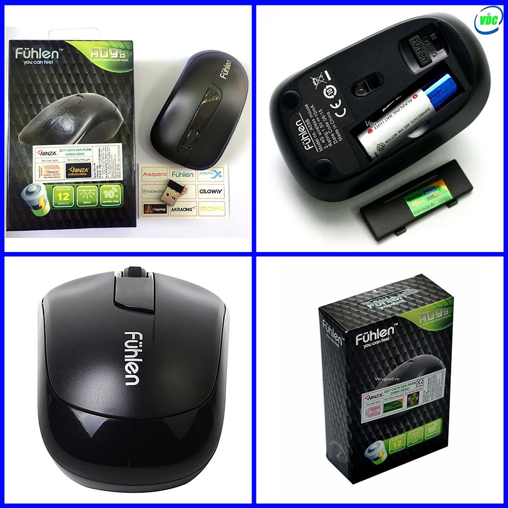 Authentic fuhlen A09 Wireless Optical Mouse
