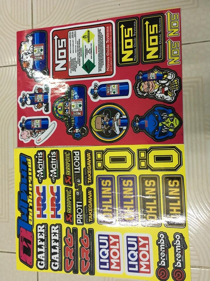 Combo 2 sét tem logo