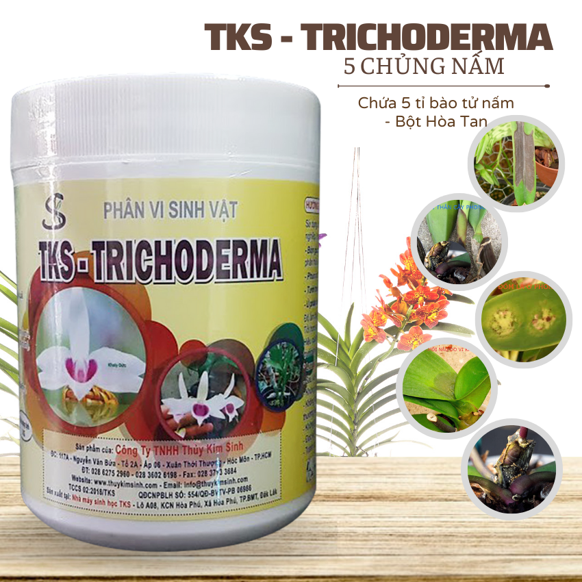 [LON 1Kg] TRICHODERMA HOA LAN Đối Kháng Nấm Bệnh - Bột Hòa Tan