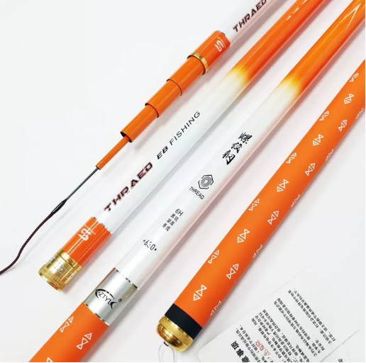 cần bạch hồng 5m4+phao đêm+dù X8