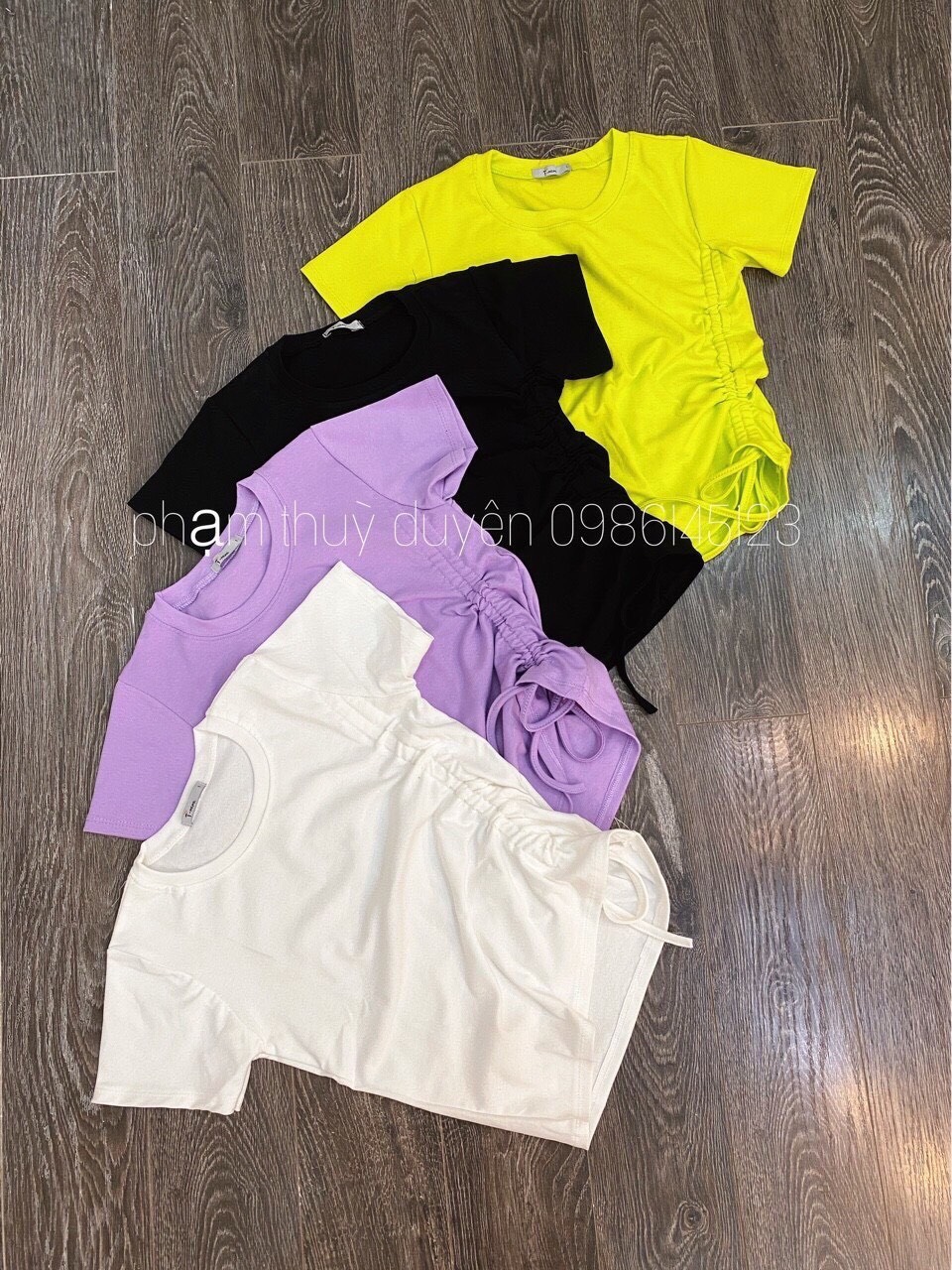 Áo thun lụa rút 1 bên luôn hot TTSA0327