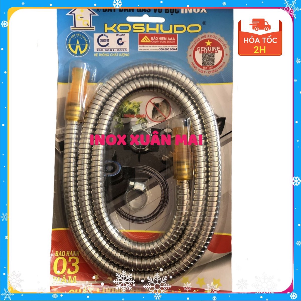 Dây Bếp Ga Vỏ Bọc Inox Cao Cấp