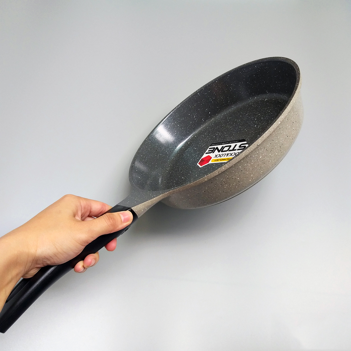 Chảo Vân Đá Chống Dính Đáy Từ Lock&Lock Stone 24cm LCA6243D