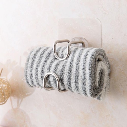Móc inox dán tường treo gọn đồ
