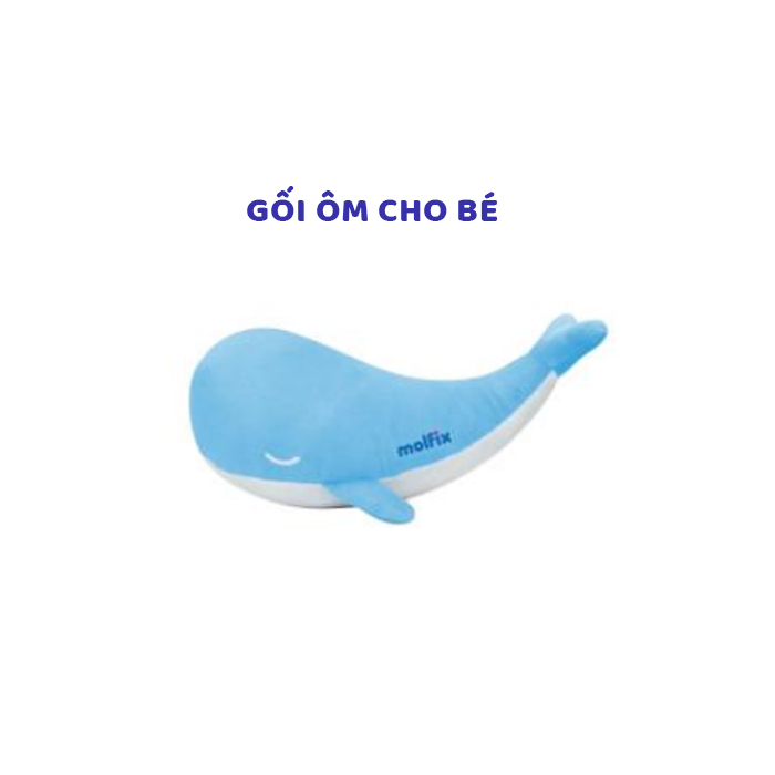 [QUÀ TẶNG KHÔNG BÁN] Gối ôm cá voi cho bé Molfix