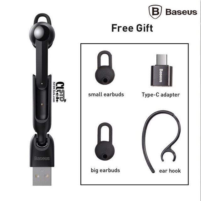 Tai nghe Baseus Encok A05 Bluetooth 5.0 Đế sạc từ tính gắn trên xe, Micrô giảm tiếng ồn
