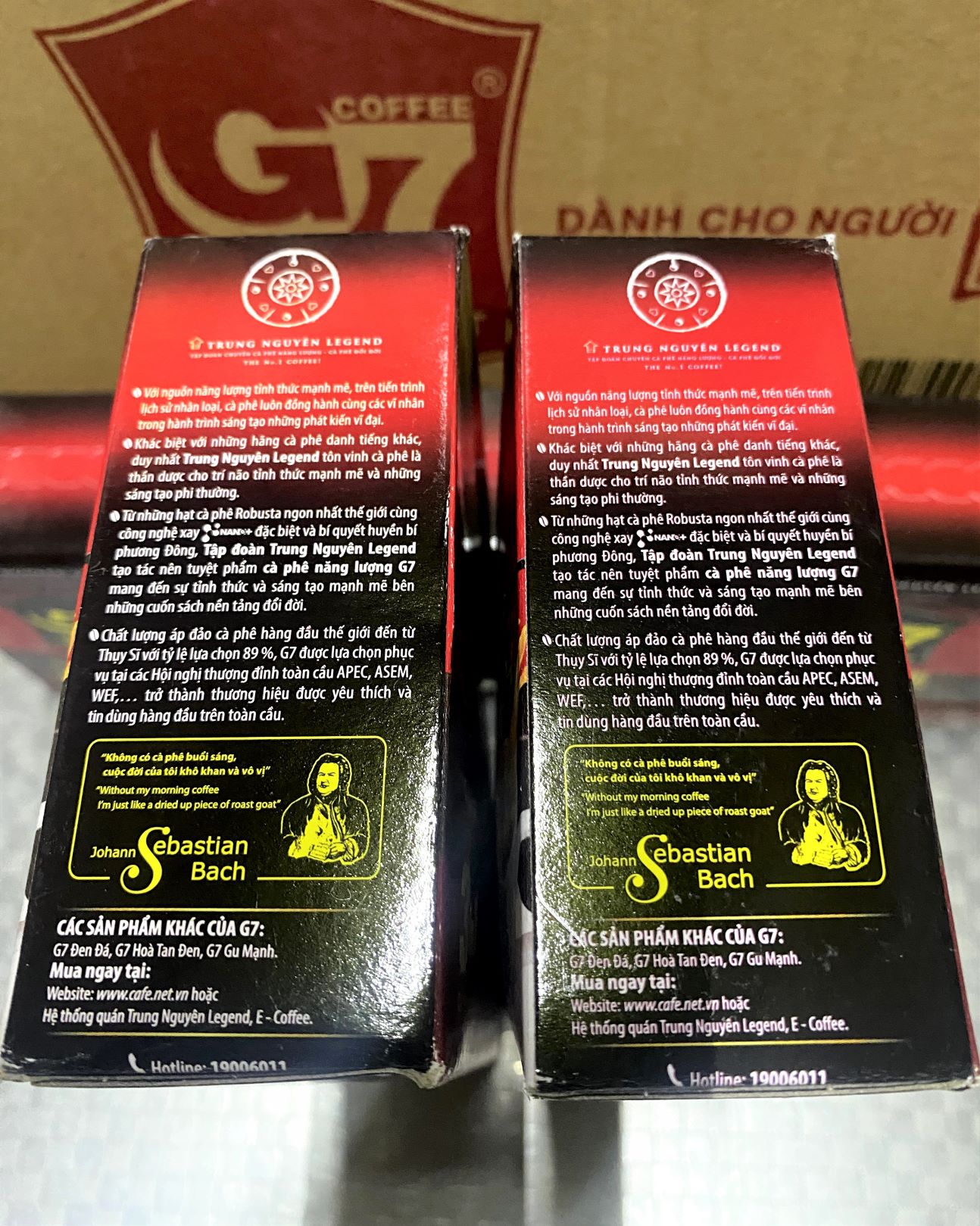 Trung Nguyên Cà Phê G7 Hòa Tan 3in1 336g (21 gói x 16g) GMO Free Multipack