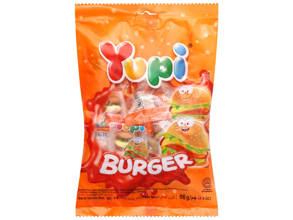 Kẹo Dẻo Yupi Burger Hương Trái Cây