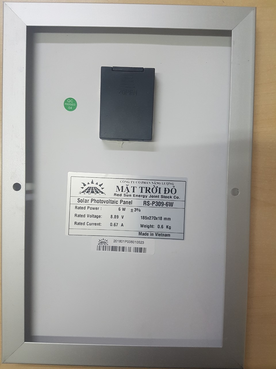 [HCM]Pin năng lượng mặt trời 6W
