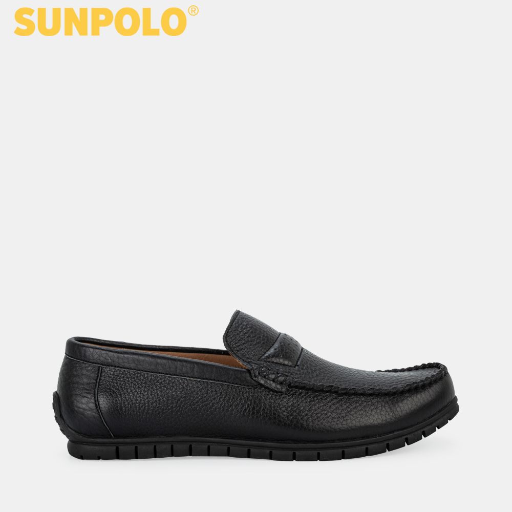 Giày Lười Nam Da Bò SUNPOLO SUMU2589 (Đen, Nâu)