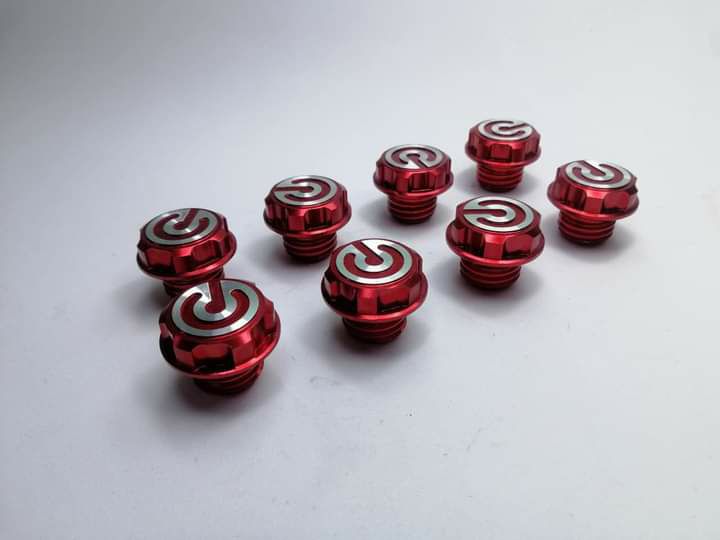 ốc nhớt logo brembo gắn nhiều dòng xe