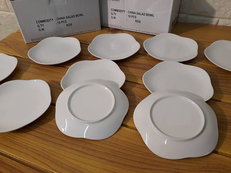 Set 10 đĩa hoa mai nhỏ 13cm