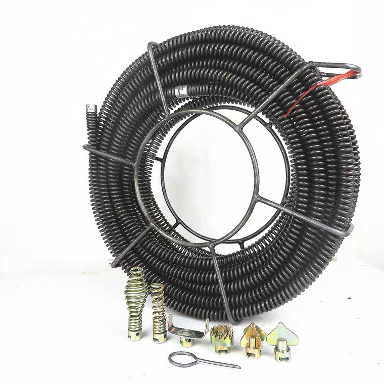 Dây thông tắc cống,đường ống, đường kính 16mm dùng tay quay dài 9m